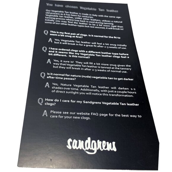 Sandgrens Malmö Leather Classic Sweden Wooden‎ Clogs/Mules - Picture 8 of 13